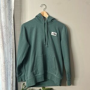Green Northface sweatshirt